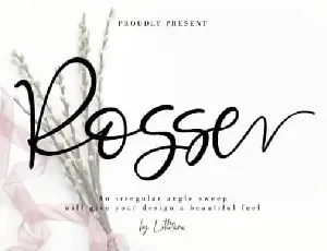 Rosse Script font