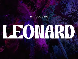 LEONARD font