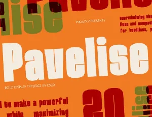 Pavelise font