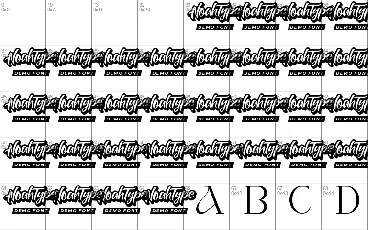 Creasy Demo font