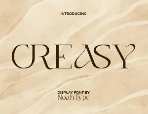 Creasy Demo font