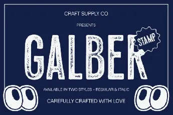 Galber Stamp font