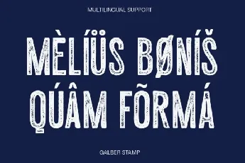 Galber Stamp font