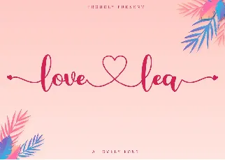 Love Lea - Personal Use font