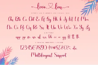 Love Lea - Personal Use font