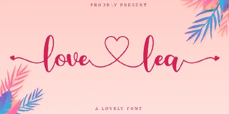 Love Lea - Personal Use font