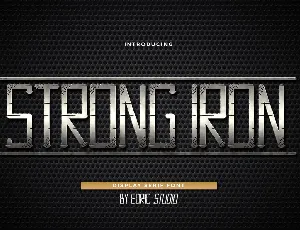 Strong Iron Demo font