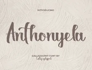 Anthonyela Demo font