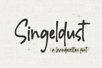 Singeldust font