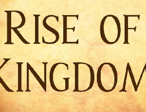 Rise of Kingdom font