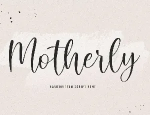 Motherly font