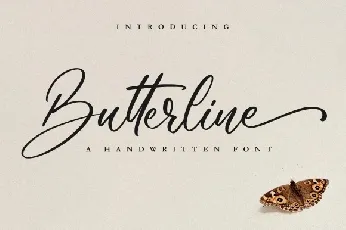 Butterline font