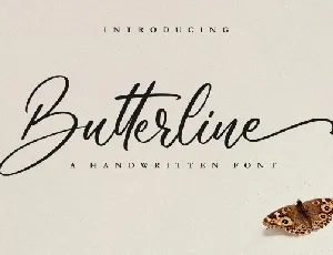 Butterline font