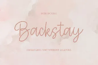 Backstay font