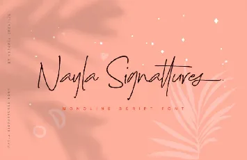 Nayla Signattures font