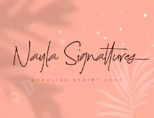 Nayla Signattures font