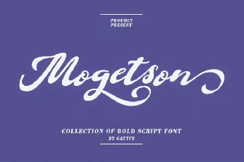 Mogetson Script font