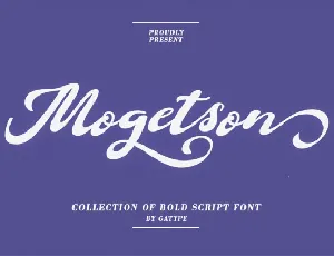 Mogetson Script font