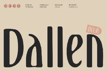 Dallen Blur font