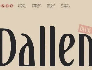 Dallen Blur font