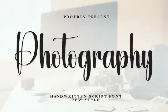 Photography Script font