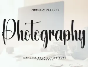 Photography Script font