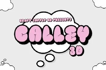 Calley 3D font