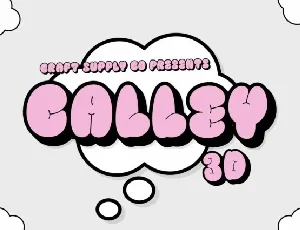 Calley 3D font