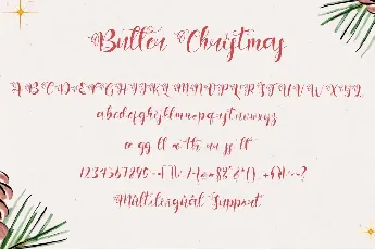 Butter Christmas font