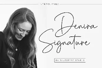 Denira Signature font