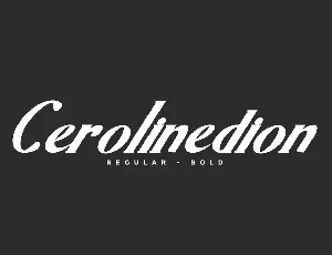 Cerolinedion font