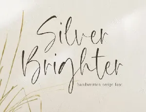 Silver Brighter font