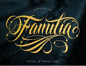 Familia Tattoo font