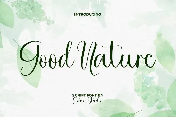 Good Nature Demo font