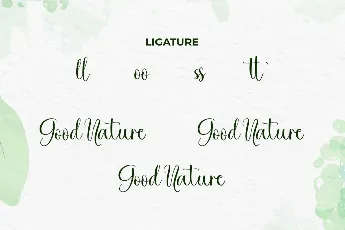 Good Nature Demo font