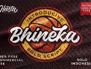 Bhineka Script font