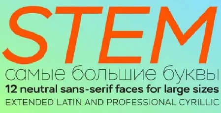 Stem font