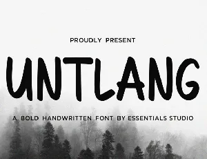 Untlang font