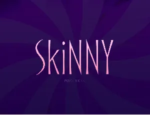 Skinny font