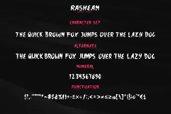 Rashean Demo font