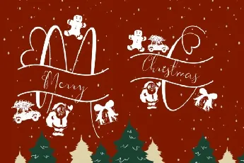 Christmas Gift Monogram font