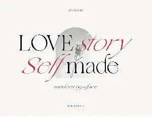 Love Story Self Made font