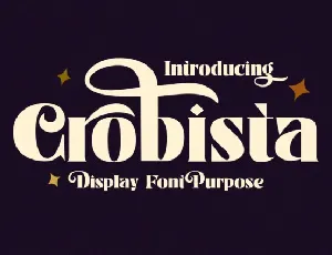 Crobista font