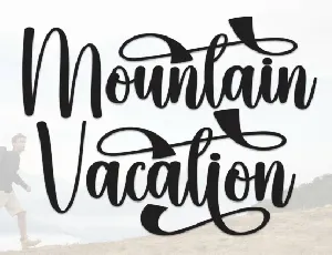 Mountain Vacation font