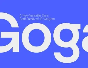 Goga Family font