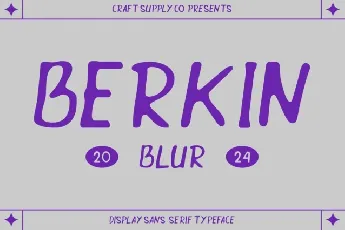 Berkin Blur font