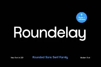 Roundelay Family font