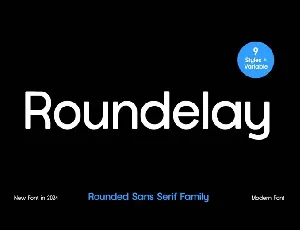 Roundelay Family font