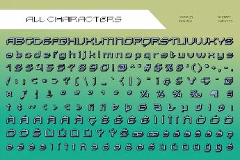 Lexady 3D font