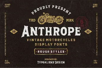 Anthrope font